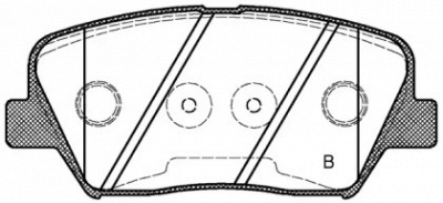 OPEN PARTS bpa141202 -  Комплект тормозных колодок, дисковый тормоз